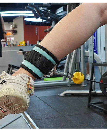 AOLIKES Cable Ankle Straps Double D-Ring Ankle Cuffs For Gym Workouts Glutes Legs Strength Training Brace Support Sport Safety