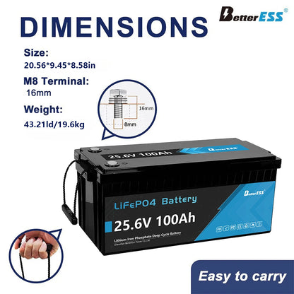 Bateria LiFePO4 12V/24V 100-400Ah - Litowa z BMS do Kamperów i Łodzi