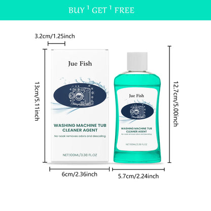 JUE FISH 100ML Washing Machine Tub Cleaner Agent Gentle on Body Clothes And Hands Eco-Friendly Cleaning Solution