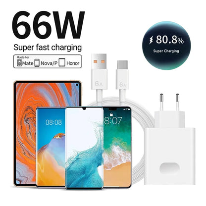 Ładowarka Huawei 66W Super Fast - Mate 40/50 P60 Nova Honor Magic Kabel 2m