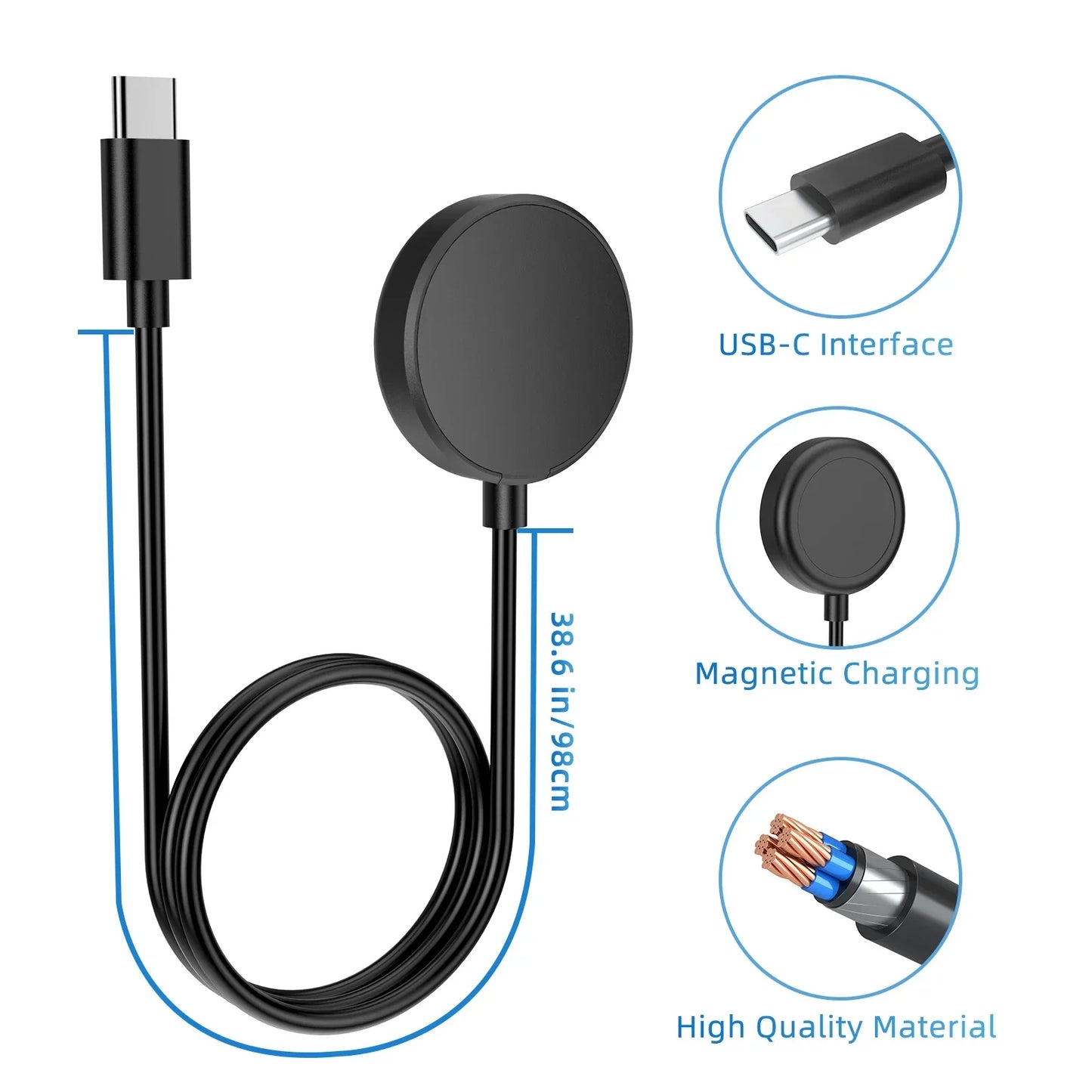 Ładowarka Samsung Galaxy Watch USB-C - Watch 7/6/5/4 Classic Pro Zamiennik