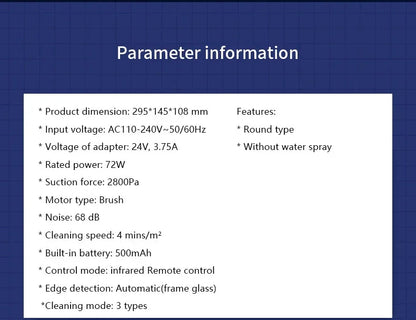 Robot do Mycia Okien DIVEDEER - Wersja Podstawowa