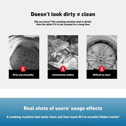 Washing Machine Cleaner Tablets Deep Cleaning Tablet for Washing Machines Safe Deodorizer Cleans Inside Drum Laundry Tub Seal