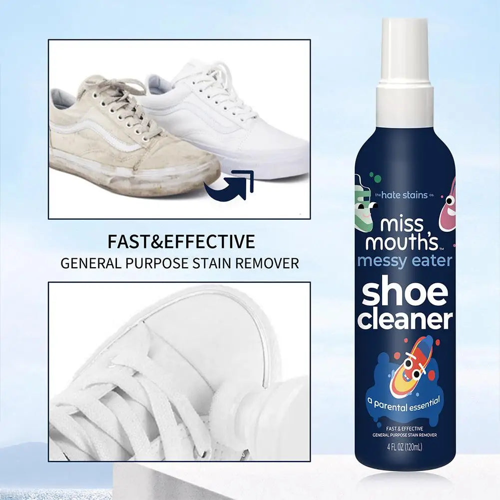 100ML Clothes Stain Remover Liquid Detergent 120ML Shoe Cleaning Spray Removes Stains And Mildew Fabric Cleaning Solution Non-To