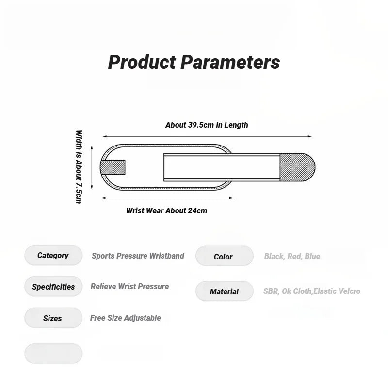 Adjustable Fitness Strength Bandage Hand Wrist Straps Sports Wristbands Support Gym Wraps Brace Wrist-Band