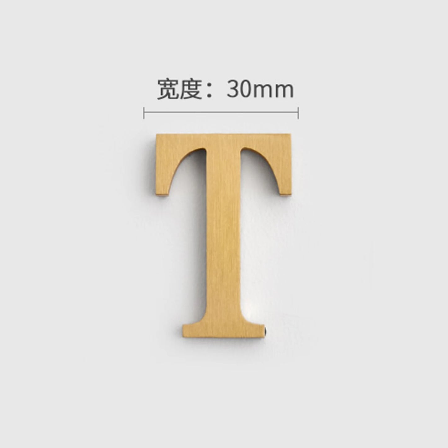 Mosiężne Numery Domowe i Litery - Samoprzylepne Znaki Ścienne 0-9 A-Z Złote