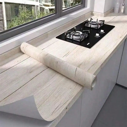 Tapeta Winylowa Samoprzylepna Drewno - Wodoodporna PVC Folia Dekoracyjna Meble