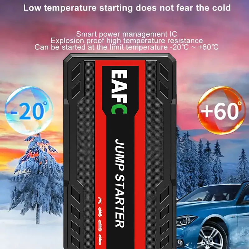 Rozrusznik Samochodowy 600A - Przenośny Booster Benzyna Diesel 12V