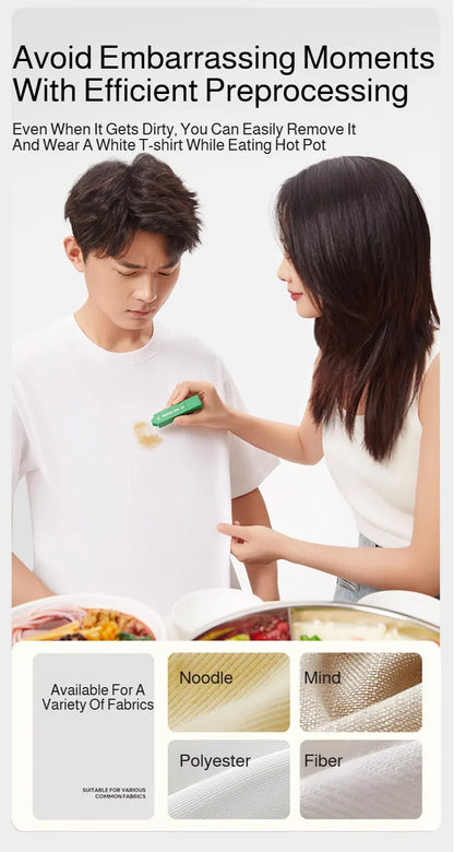 Stain Remover Pen Portable Oil Stain Remover For White Clothes No-Rinse Laundry Detergent Powder Alternative Strong