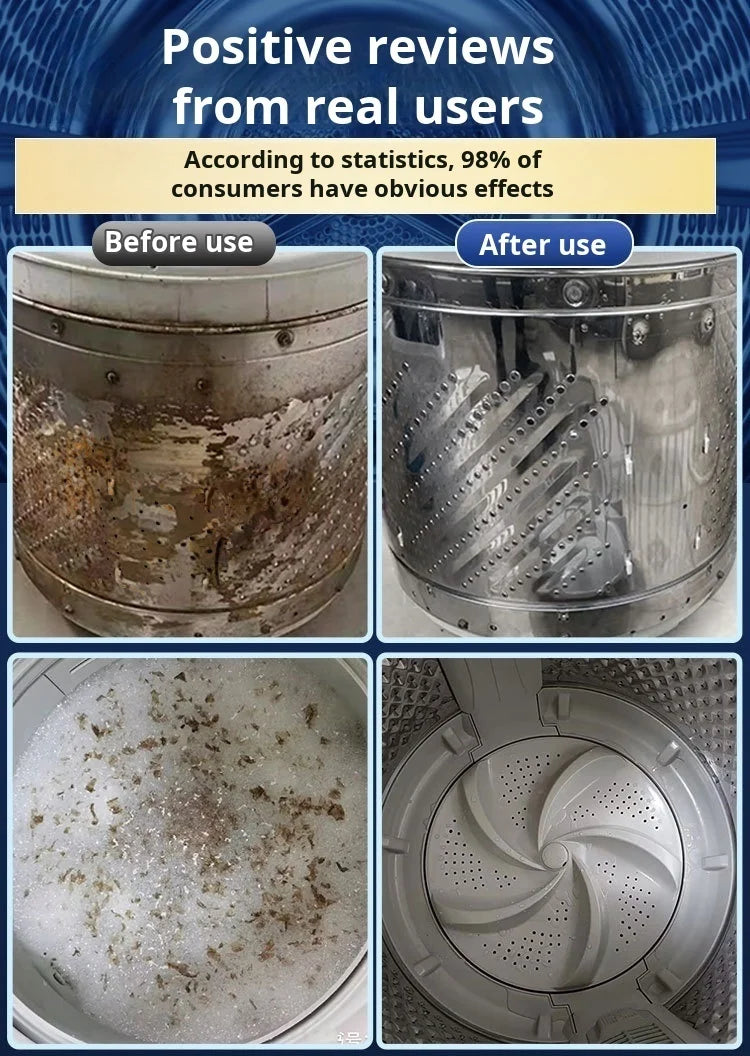 Washing Machine Cleaner Effervescent Tablets Deep Cleaning Washer Stains Detergent Laundry Tub Safe Deodorizer Household Tools