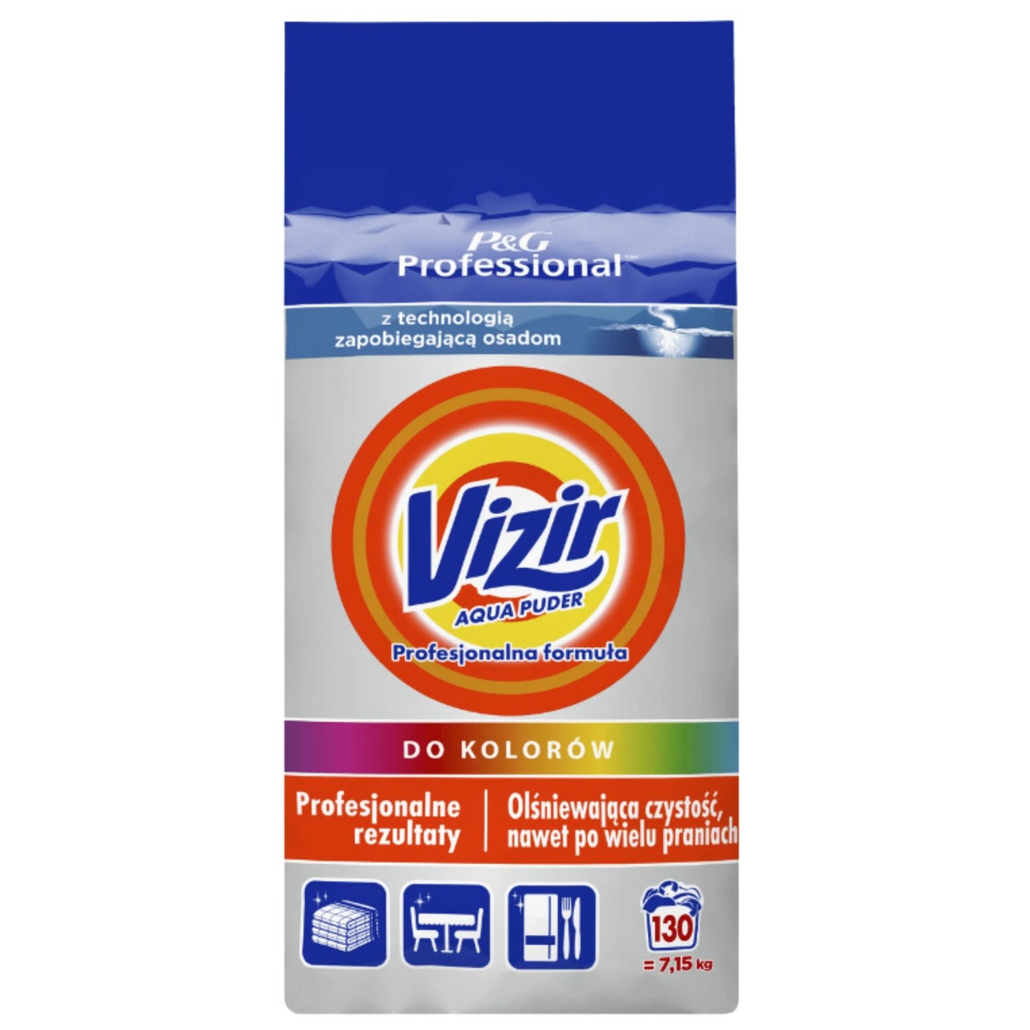 Washing powder VIZIR COLOR 7.15Kg Enough for 130 washes Effective