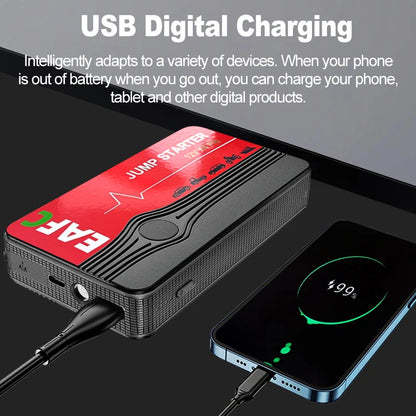 Rozrusznik Samochodowy 600A - Przenośny Booster Benzyna Diesel 12V