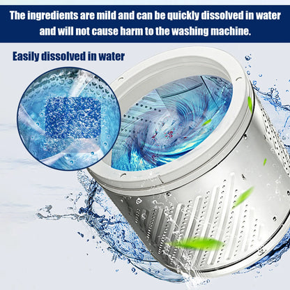 Washing Machine Cleaner Tablets - Removes Odor & Buildup in Front/Top Load Washers, Deep Cleans Drum & Pipes, Fresh Scent