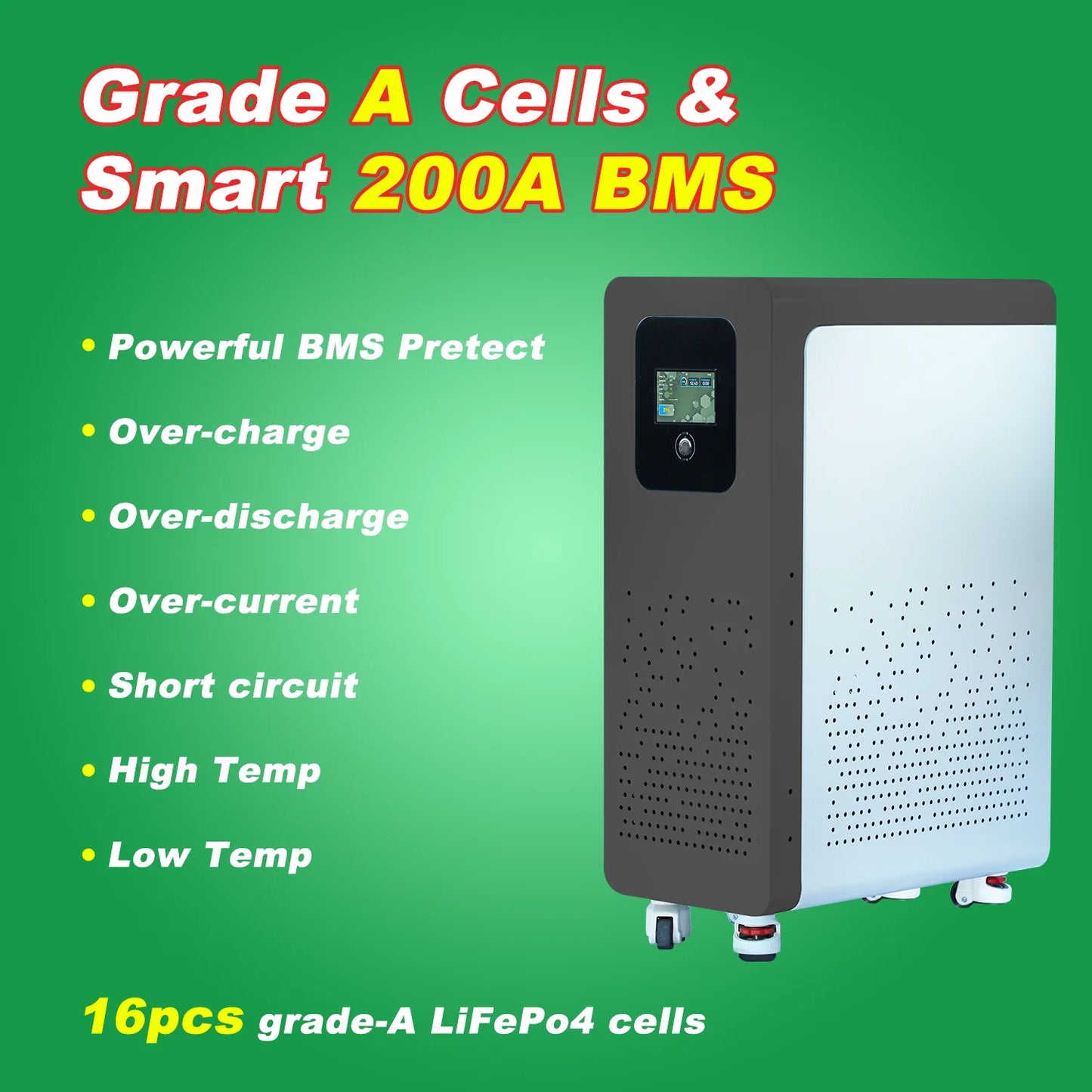 Bateria LiFePO4 48V 300Ah 15kWh - Litowa do Magazynowania Energii Solarnej PL EU