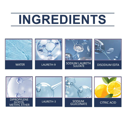 JUE FISH 100ML Washing Machine Tub Cleaner Agent Gentle on Body Clothes And Hands Eco-Friendly Cleaning Solution