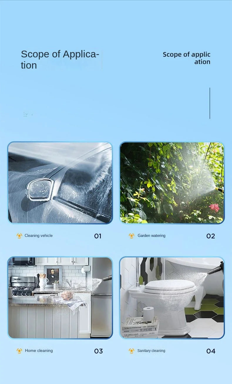 Opryskiwacz Piankowy 2L Hand Pump - Foam Sprayer 3 Nozzles Pneumatic Cannon Snow Foam Car Wash