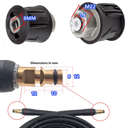 Wąż Wysokociśnieniowy Karcher K2-K7 - Adapter Złącze Pipe Connector Akcesoria