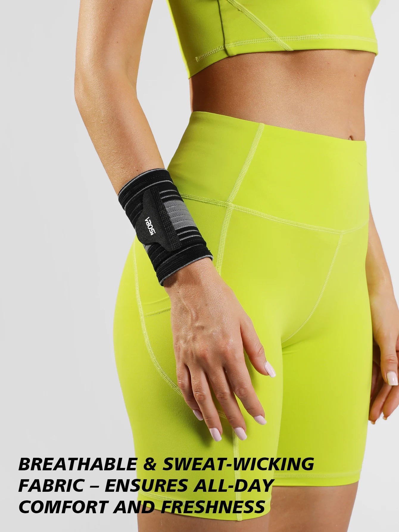 1 Pc Elastic Adjustable Wrist Band Support for Weightlifting Basketball 7114A