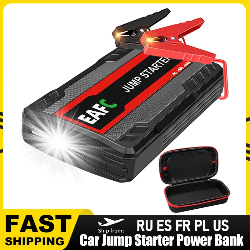 Rozrusznik Samochodowy 600A - Przenośny Booster Benzyna Diesel 12V