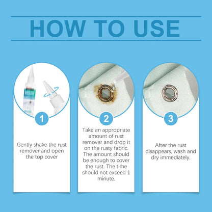 Fabric Rust Remover 100ml - Stain Cleaner for Clothes, Oil, Coffee & Water Stains - Laundry Detergent for Fresh & Old Stains