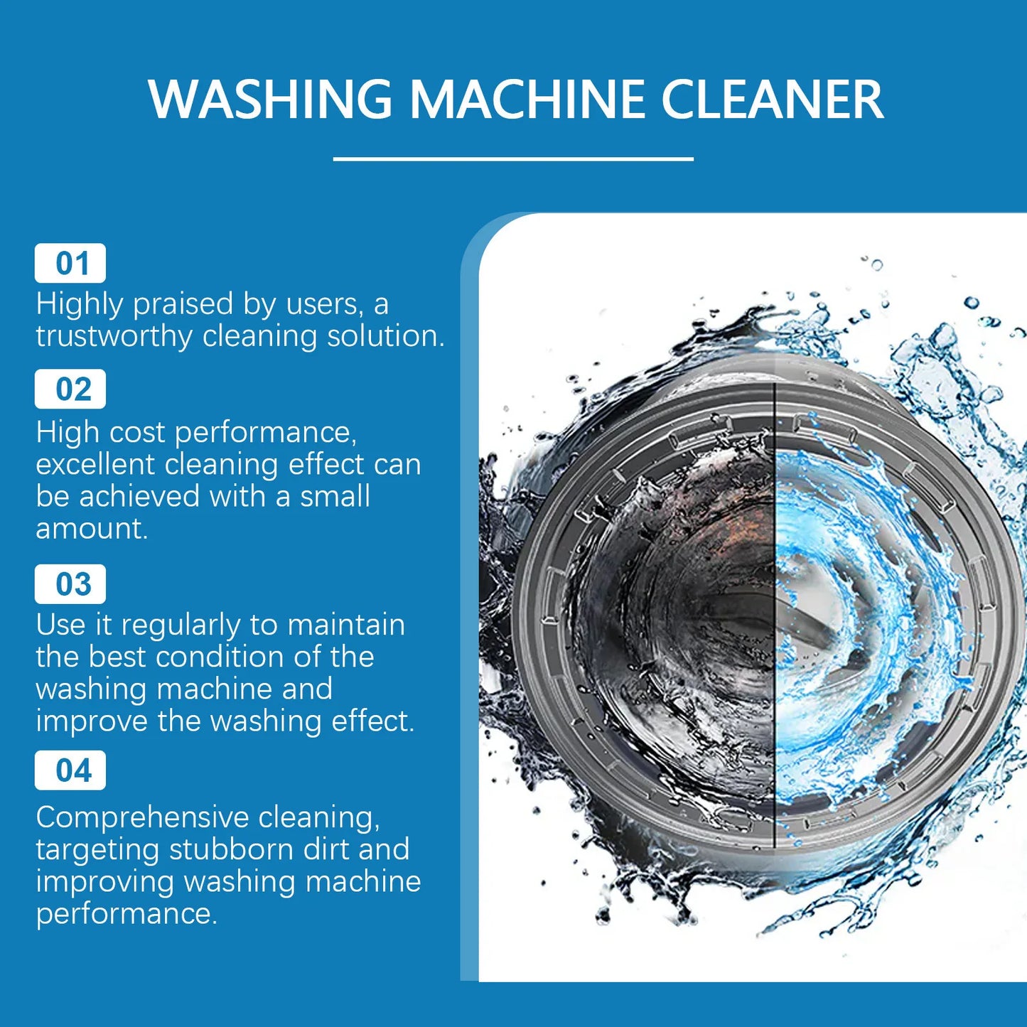 Washing Machine Descaling Cleaning Tablet Household Drum Washing Machine Cleaning Odor Dirt Cleaning Tablet Household