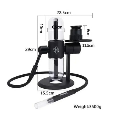 Fajka Grawitacyjna 11.4″ Metal - Podwójna Hookah Shisha z Torbą