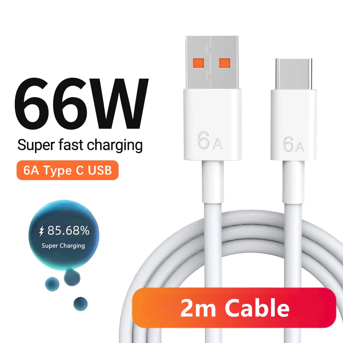 Ładowarka Huawei 66W Super Fast - Mate 40/50 P60 Nova Honor Magic Kabel 2m