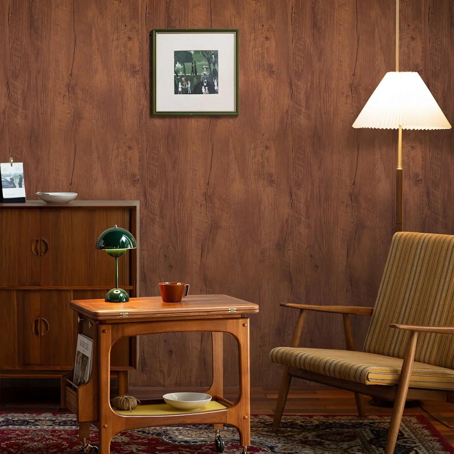 Tapeta Winylowa Samoprzylepna Drewno - Wodoodporna PVC Folia Dekoracyjna Meble