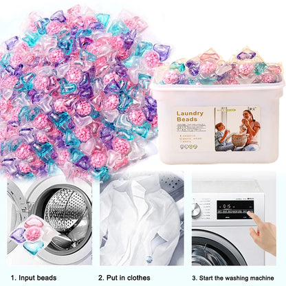 50Pcs Laundry Detergent Soap Box 5 in 1 Multi-purpose Strong Detergent Laundry Cleaning Washing Capsules for Home Dormitory
