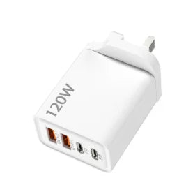Ładowarka 120W Multiport QC3.0 PD - USB Type C dla iPhone Xiaomi Huawei EU/US
