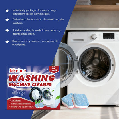 Washing Machine Cleaner Tablets Deep Dissolve Stubborn Dirt Remove Odor Inhibit Bacterial Growth Powerful Mildew Remover Cleaner
