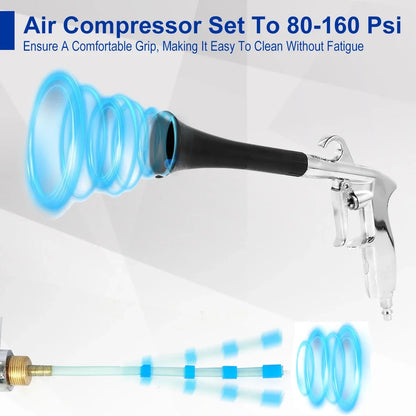 Pistolet Czyszczący Car Detailing - Suszarka Wnętrza Air Blow Gun Tornador