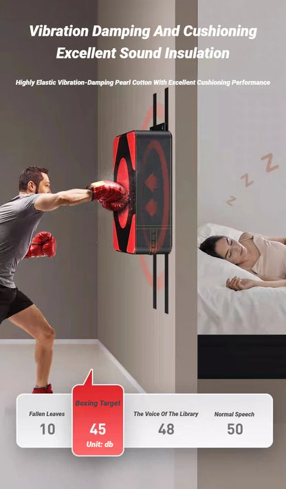 Ścienna Tarcza Bokserska 30/40cm - Regulowana Podkładka Treningowa do Taekwondo MMA Montaż Bez Wiercenia