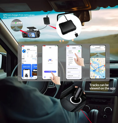 Kamera Samochodowa Dash Cam 4K UHD - DVR Night Vision WiFi GPS Parking 24H