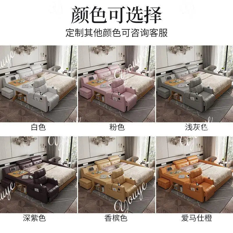 Łóżko Tatami z Projektorem 150/180x200cm - Elektryczne Smart Bed Space Capsule