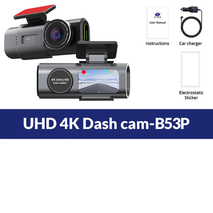 Kamera Samochodowa Dash Cam 4K UHD - DVR Night Vision WiFi GPS Parking 24H