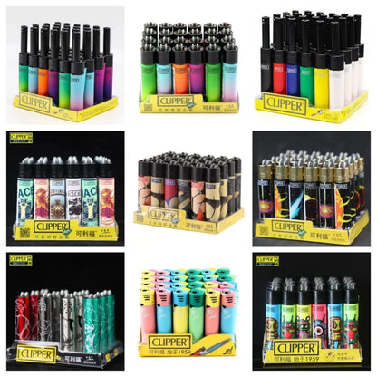 Zapalniczka CLIPPER z Młynkiem - Metalowa Gazowa Wielokrotnego Użytku