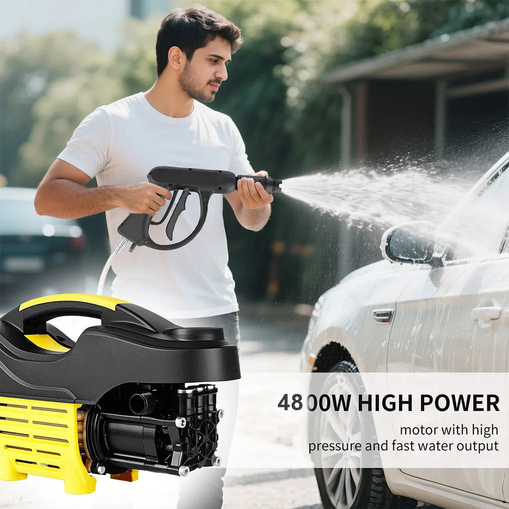 Myjka Ciśnieniowa 4800W 200Bar - Profesjonalna Przenośna Myjnia Samochodowa