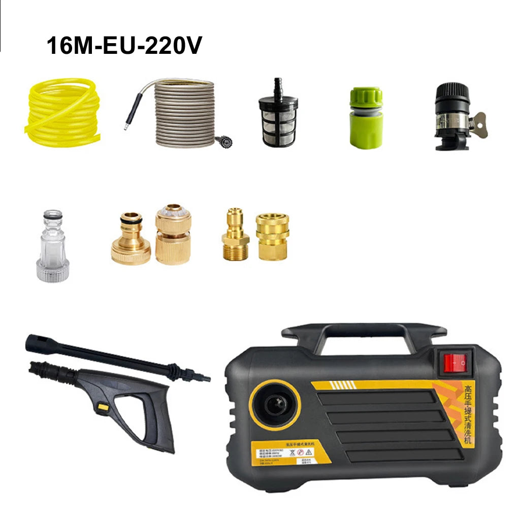 Myjka Ciśnieniowa Elektryczna 3000W 220V/110V - Przenośna do Mycia Auta i Ogrodu