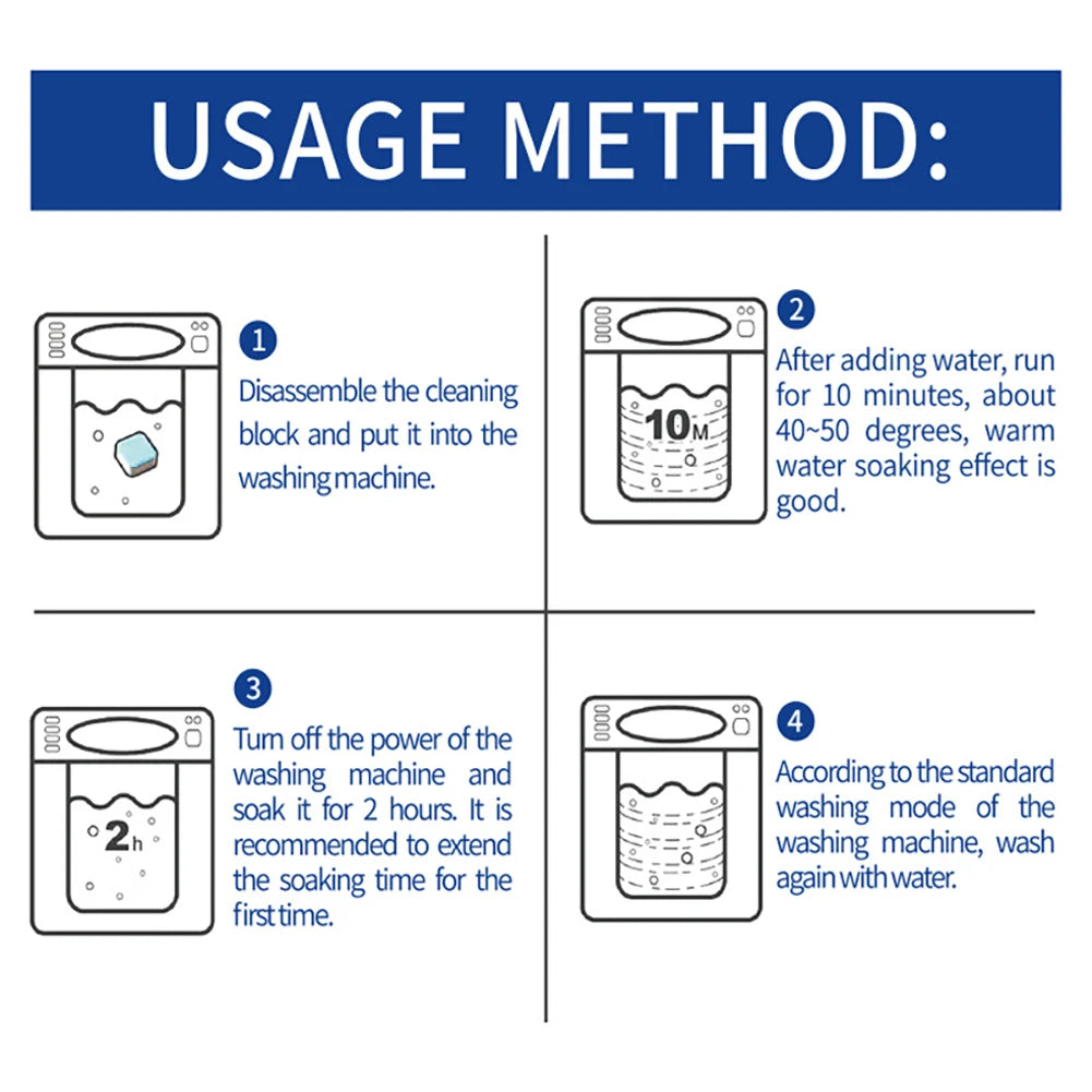 Washing Machine Descaler Clean Inside Drums Laundry Tub Sealing Washing Machine Accessories