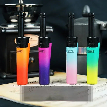 Zapalniczka CLIPPER z Młynkiem - Metalowa Gazowa Wielokrotnego Użytku