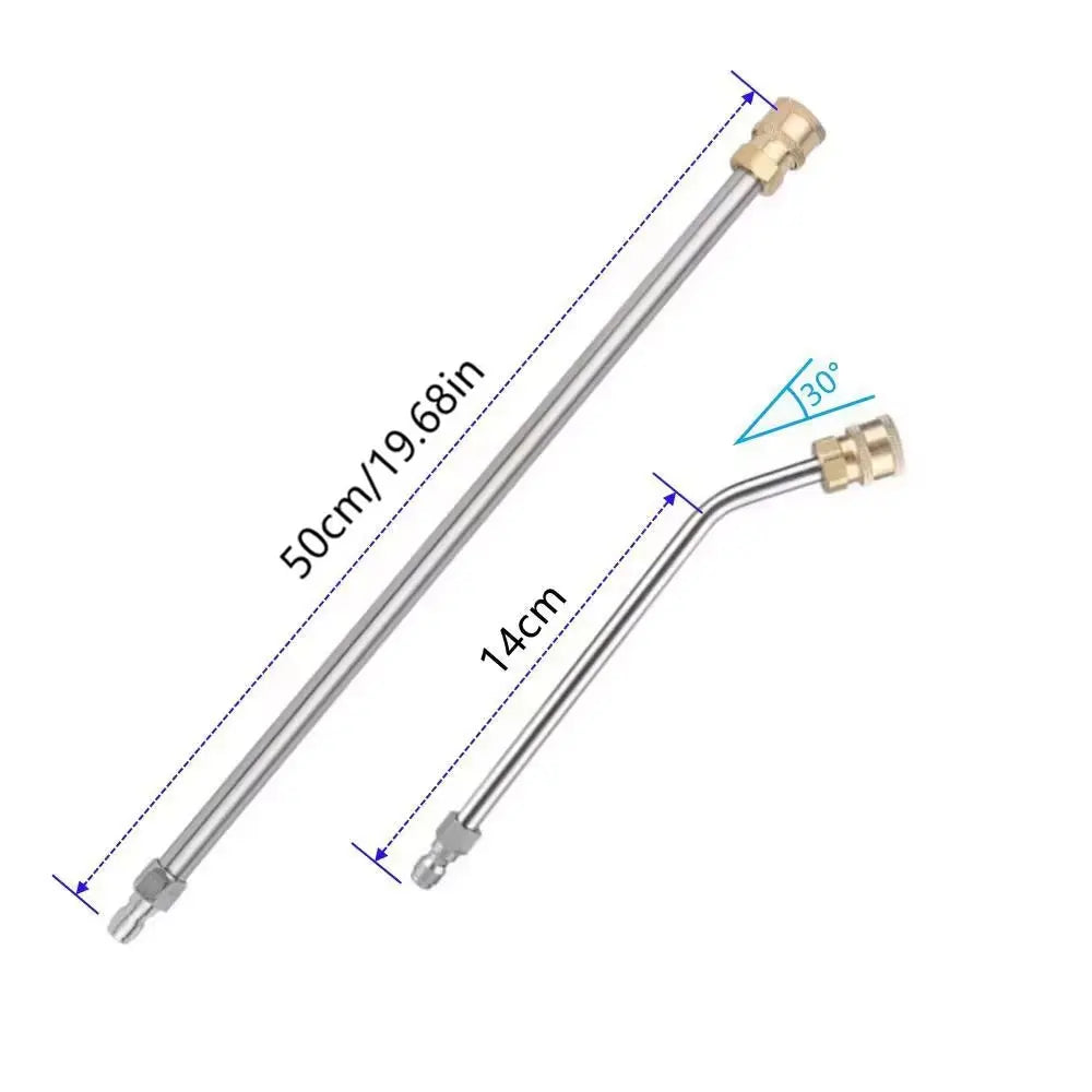 Przedłużacze Myjki Ciśnieniowej 2szt - Prosty + Zakrzywiony 1/4" Quick Connect