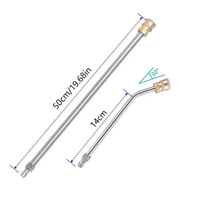 Przedłużacze Myjki Ciśnieniowej 2szt - Prosty + Zakrzywiony 1/4" Quick Connect