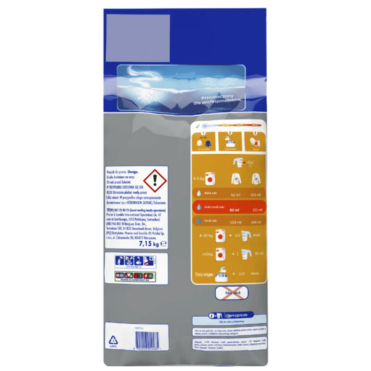 Washing powder VIZIR COLOR 7.15Kg Enough for 130 washes Effective