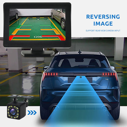 Kamera Cofania Samochodowa z Monitorem 4.3 Cala - System Parkowania HD 170° Wodoodporna IP68