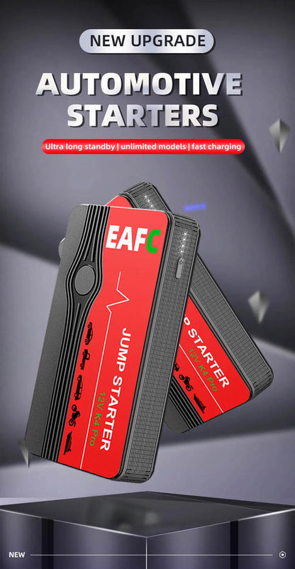 Rozrusznik Samochodowy EAFC 600A-2000A - Jump Starter Powerbank 12V Booster