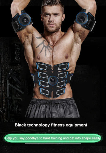 USB Rechargeable Abdominal Muscle Trainer Portable Abdominal Muscle Massager Electronic Training Belt Exercise Fitness Equipment