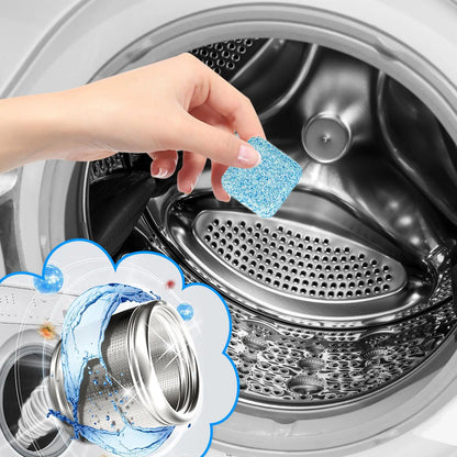 Washing Machine Cleaner Tablets 24 Tablets Odor Eliminator Top Loader Washer Descaler For Laundry Top Front Loader Washing