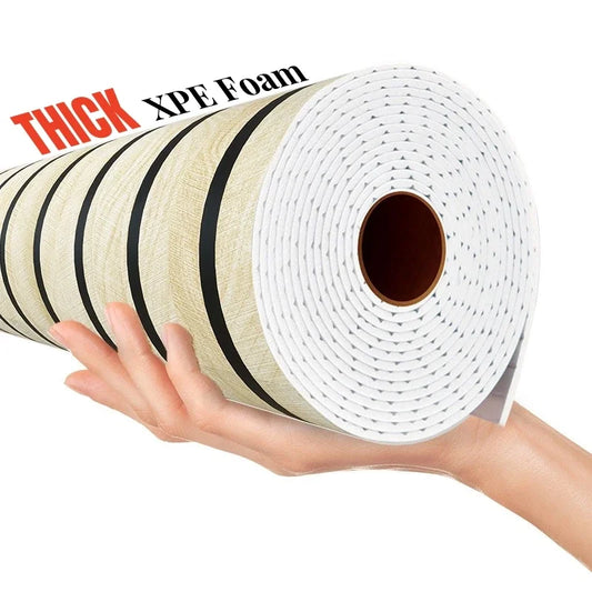 Tapeta Samoprzylepna Imitacja Kratki Drewno - Gruba Pianka PVC do Sypialni