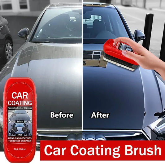Say goodbye to unsightly scratches! Car coating repair brush kit 120ml high-gloss repair agent,suitable for all car paint colors